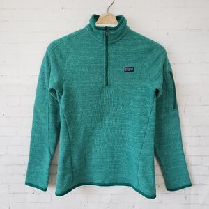 Patagonia Better Sweater Womens Size XS Kelly Green 1/4 Zip Gorpcore Outdoor